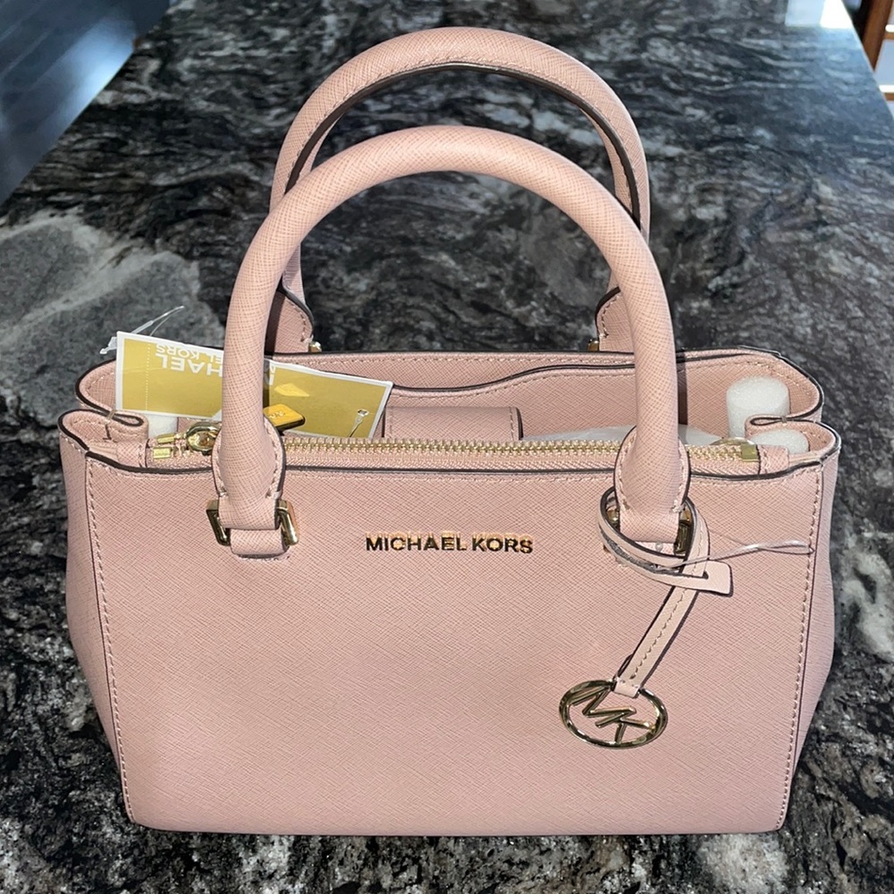 Michael Kors Kellen XS Leather Satchel Fawn